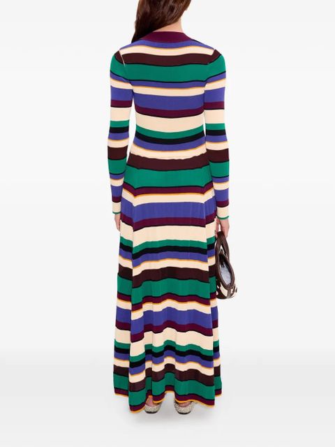 Simon Miller Sandrine striped knitted maxi dress - Green