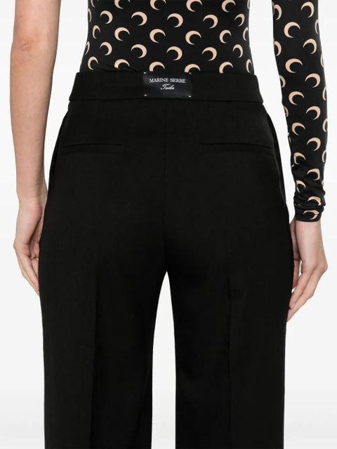 Marine Serre straight-leg trousers - Black