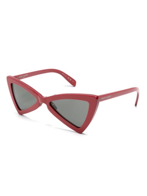 Saint Laurent Eyewear geometric-frame sunglasses - Red - zdjęcie produktu nr 2
