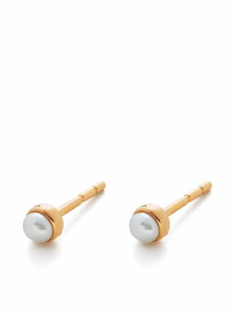 Monica Vinader Mini-pearl stud earrings - Gold - zdjęcie produktu nr 1
