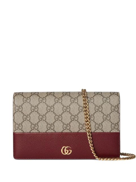 Gucci GG Marmont two-tone chain wallet - Neutrals - zdjęcie produktu nr 1