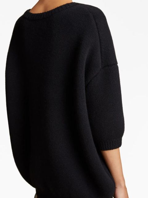 KHAITE The Nere cashmere jumper - Black