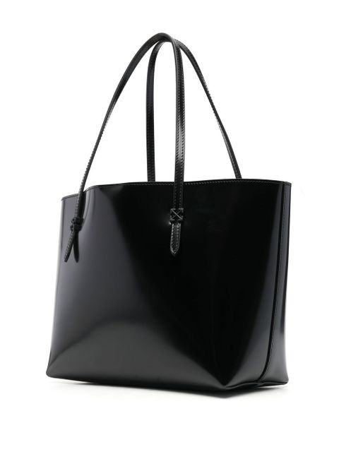 Off-White slogan-print tote bag - Black