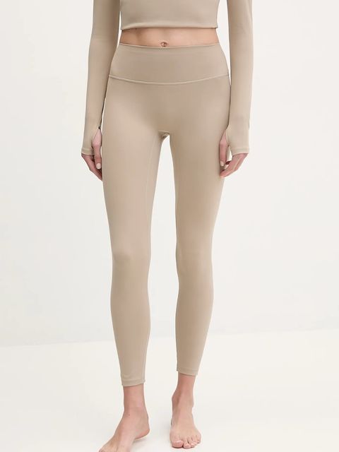 Joy in me legginsy do jogi Oneness Ease kolor beżowy gładkie Oneness Ease 7/8 - zdjęcie produktu nr 1