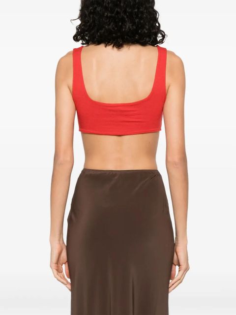 MANURÍ gathered cropped top