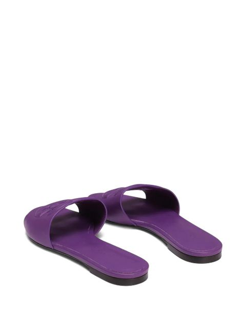 Dolce & Gabbana leather sandals - Purple