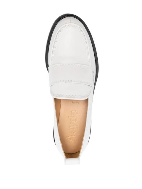 Aeyde Ruth 40mm round-toe loafers - Grey - zdjęcie produktu nr 2