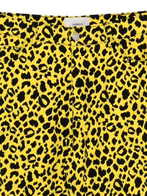 Coperni leopard-print jeans - Yellow