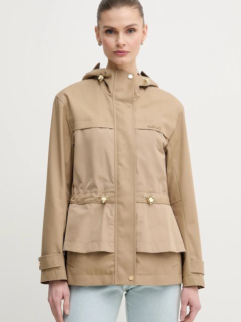 MACKAGE parka damska kolor beżowy przejściowa KAORI.LVS - zdjęcie produktu nr 1