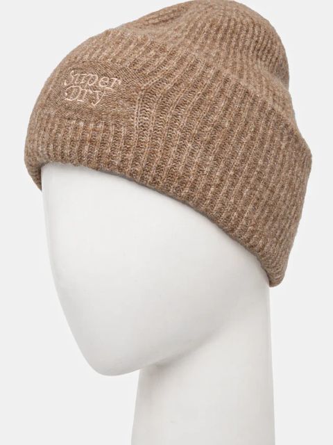 Superdry czapka z domieszką wełny kolor beżowy Y9010185A-1JL