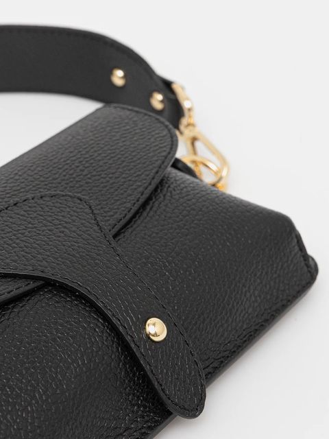 Answear.LAB torebka skórzana kolor czarny