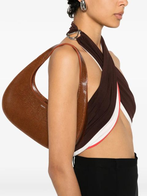 Coperni lizard-print Slim Swipe shoulder bag - Brown - zdjęcie produktu nr 2