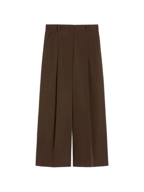 Weekend Max Mara pleated wide-leg trousers - Brown - zdjęcie produktu nr 1