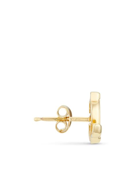 Jimmy Choo logo-lettering stud earrings - Gold