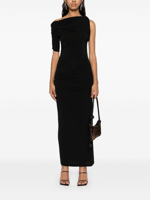 Jacquemus La robe Drapeado midi dress - Black - zdjęcie produktu nr 2