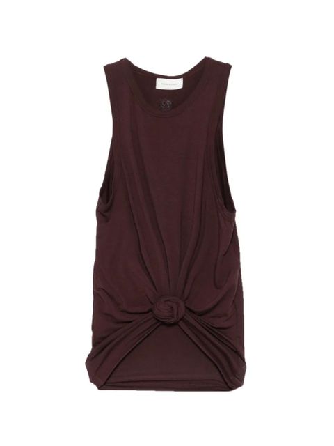Magda Butrym knotted tank top - Brown - zdjęcie produktu nr 1