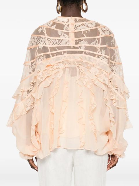 ZIMMERMANN Rebellion Splice Billow blouse - Neutrals