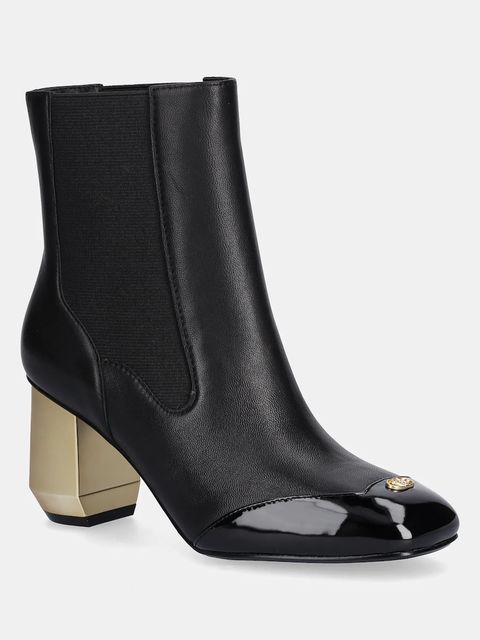 Liu Jo sztyblety skórzane SAMY 02 damskie kolor czarny na słupku SF5087PX69522222 - zdjęcie produktu nr 1