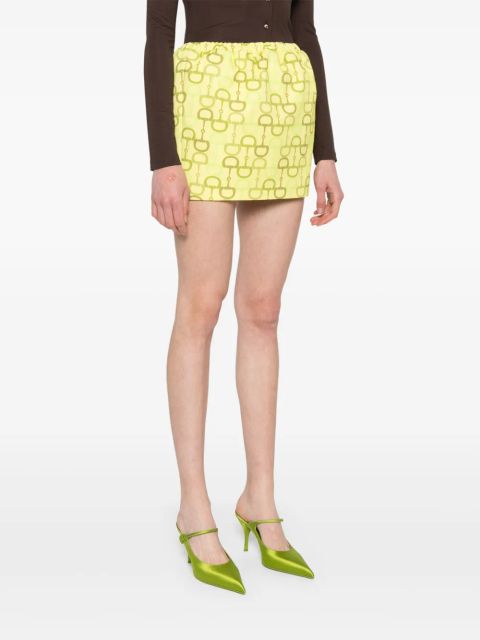 Gucci printed mini skirt - Yellow