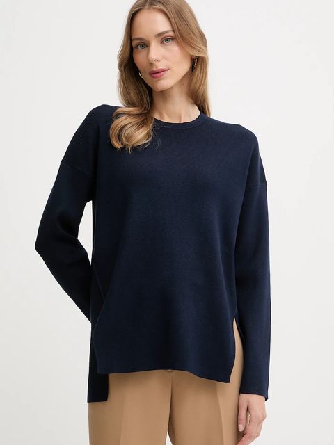 United Colors of Benetton sweter damski kolor granatowy 17Q3D10F9 - zdjęcie produktu nr 1