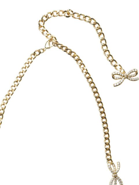 Self-Portrait Crystal Bows necklace - Brown - zdjęcie produktu nr 2