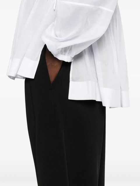 Jil Sander high-waist track trousers - Black