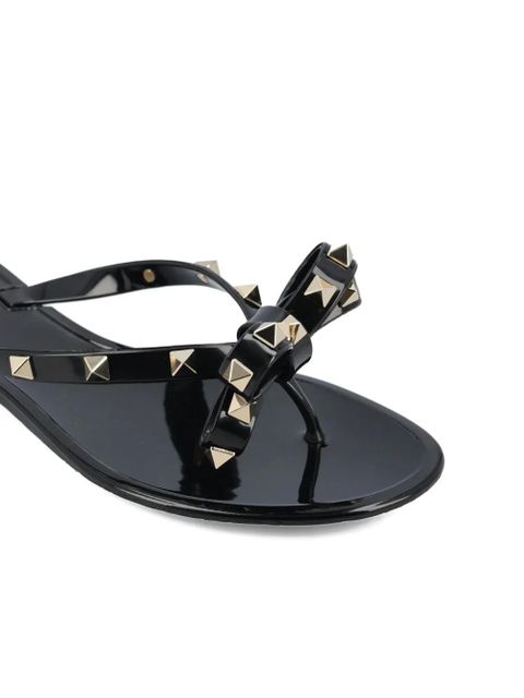 Valentino Garavani rockstud bow-detai sandals - Black