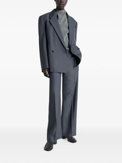 LEMAIRE jewel-button collar blouse - Grey - zdjęcie produktu nr 2