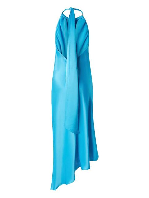 PINKO halter-neck asymmetrical dress - Blue - zdjęcie produktu nr 2