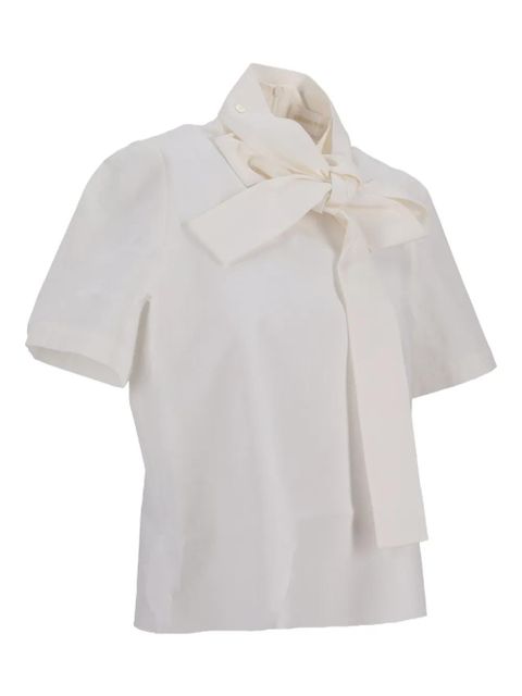 SHUSHU/TONG tie-neck blouse - White - zdjęcie produktu nr 2