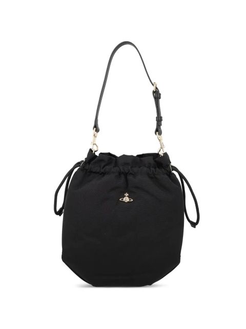 Vivienne Westwood drawstring Orb-motif shoulder bag - Black - zdjęcie produktu nr 1