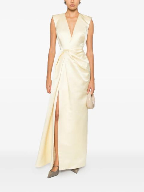 Givenchy V-neck twisted dress - Neutrals