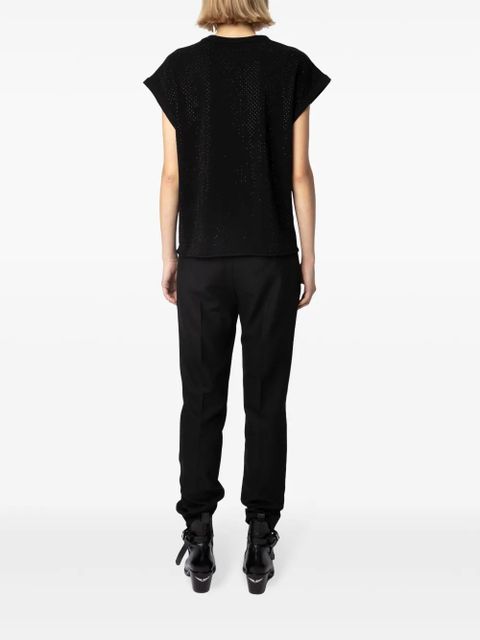 Zadig&Voltaire Cecilia crystal-embellished T-shirt - Black