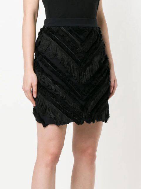 Balmain fringed mini skirt - Black - zdjęcie produktu nr 2