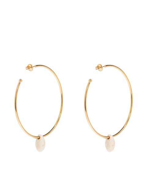 ISABEL MARANT pendant hoop earrings - Gold
