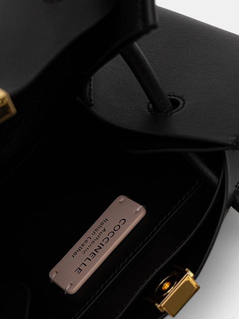 Coccinelle torebka skórzana KAMY kolor czarny E1 U2L 11 03 01