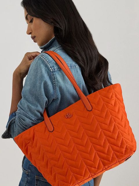 Lauren Ralph Lauren torebka kolor pomarańczowy 431P04320