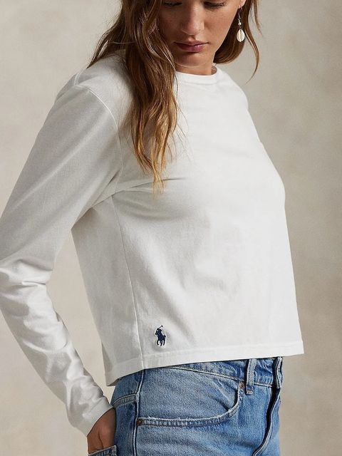 Polo Ralph Lauren longsleeve kolor biały 211967103 - zdjęcie produktu nr 2