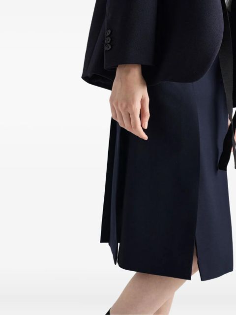 Prada slited midi skirt - Blue