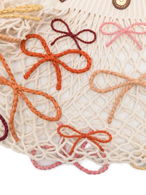 Longchamp Le Pliage bow-detailtote bag - White