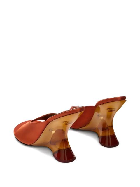 DRIES VAN NOTEN open-toe sculptural sandals - Orange