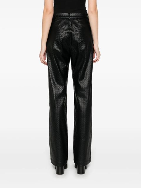 ROTATE BIRGER CHRISTENSEN braided straight-leg trousers - Black - zdjęcie produktu nr 2