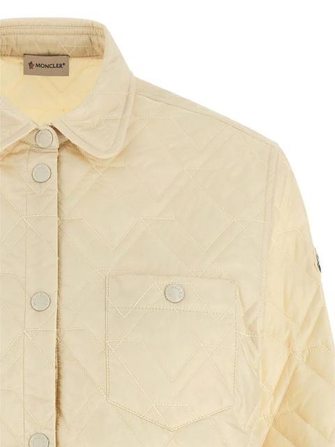 Moncler quilted overshirt - Neutrals