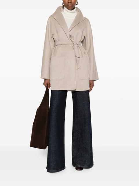 Max Mara patch-pocket belted coat - Neutrals - zdjęcie produktu nr 2