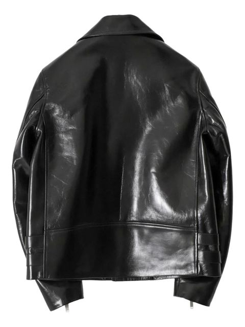 Jil Sander leather biker jacket - Black - zdjęcie produktu nr 2