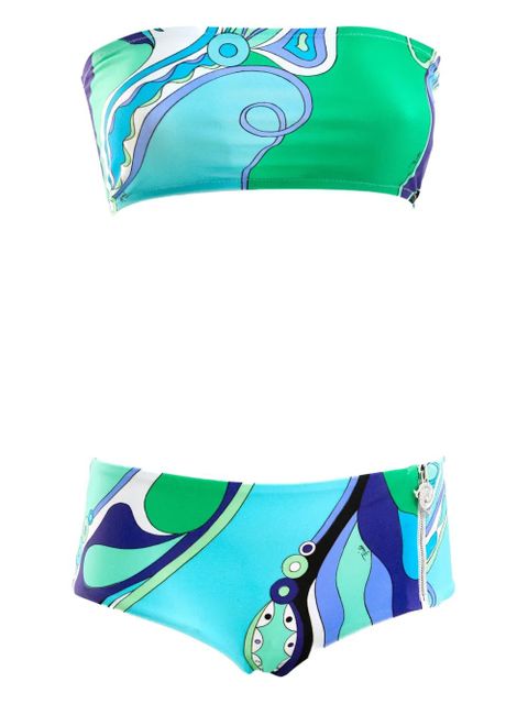 PUCCI orchidee-print bikini bottoms - Blue - zdjęcie produktu nr 2