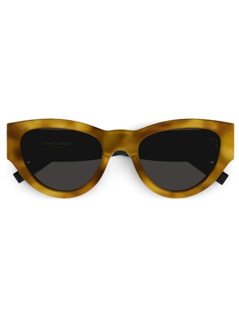Saint Laurent Eyewear round-frame sunglasses - Brown - zdjęcie produktu nr 1