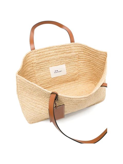Manebi tag shoulder bag - Neutrals