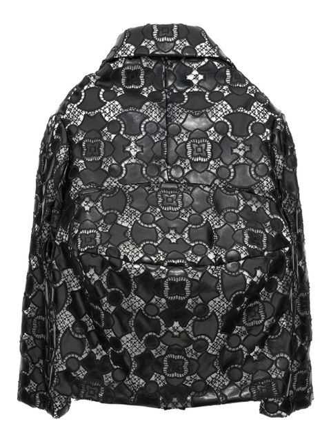 Comme Des Garçons lace-appliqué jacket - Black - zdjęcie produktu nr 2