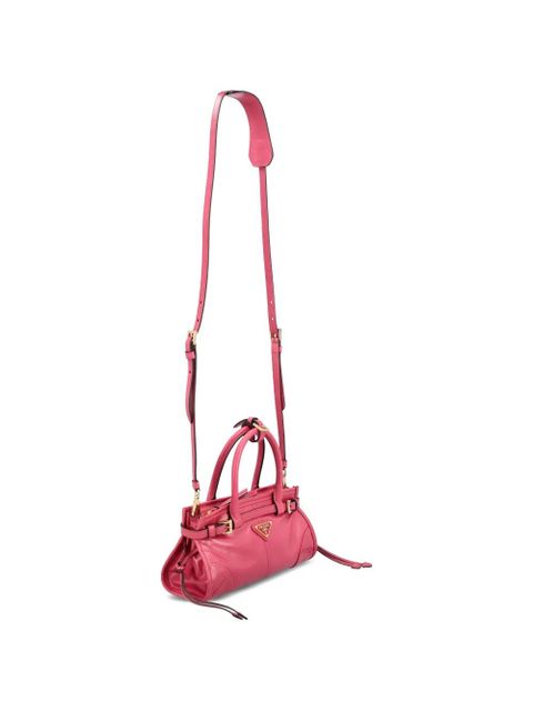 Prada buckle leather shoulder bag - Pink